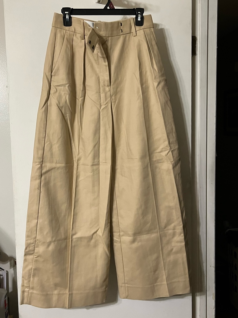 Banana Republic Khaki Wide-Leg Pants